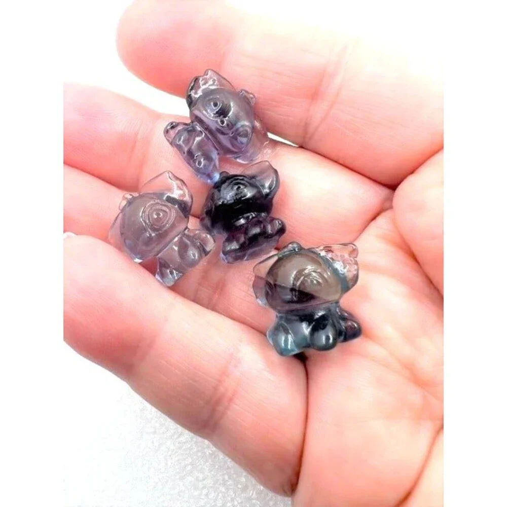 Adorable Mini Fluorite Stitch Carving - Random Choice